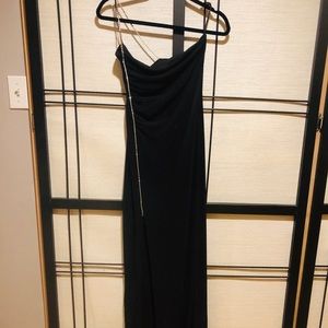 Black long evening gown